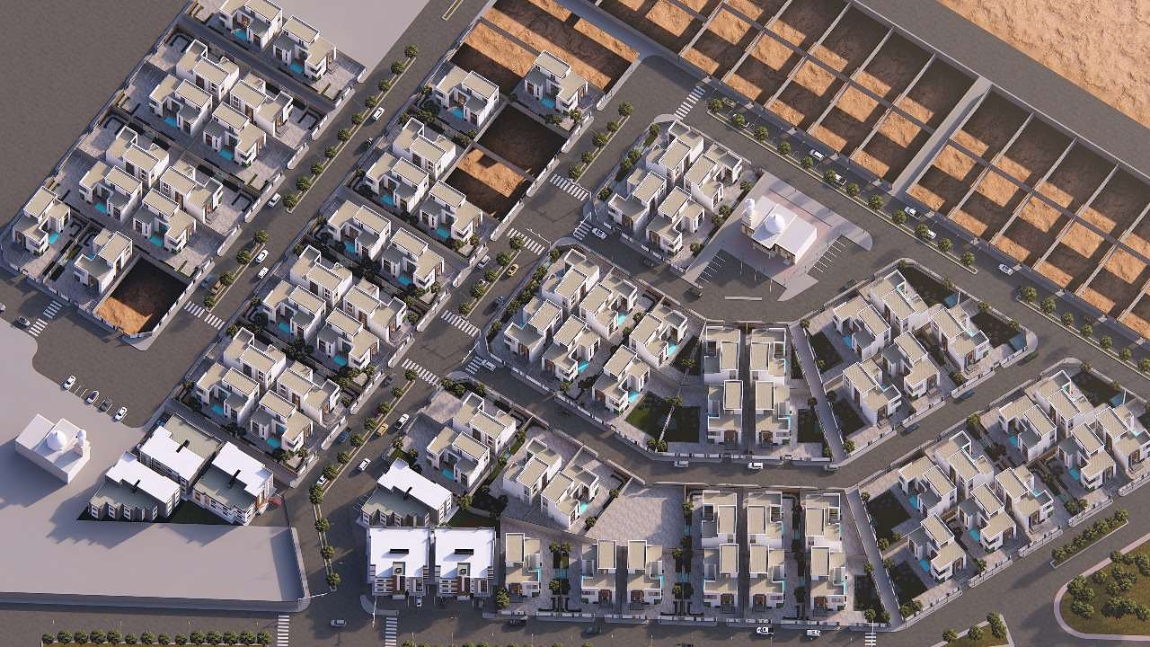 المخطط العام لمشروع تطوير سكني